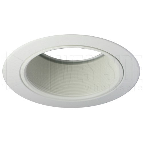 Halo Recessed Lighting Trim, 5" Coilex Baffle Reflector Trim - White with White Baffle