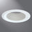 Halo Recessed Lighting Trim, 5" Tapered Metal Baffle, White Self-Flange Ring - White
