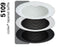 Halo Recessed Lighting Trim, 5" Plastic Tapered Coilex Baffle, White Self-Flange Ring - Black