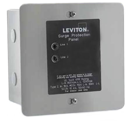 Leviton 120/208V 4-Mode Panel Protector, NEMA 1      