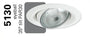 Halo Recessed Lighting Trim, 5" Adjustable Eyeball, Self-Flange Ring, 35-Degree Max. Tilt - White (For PAR30's)