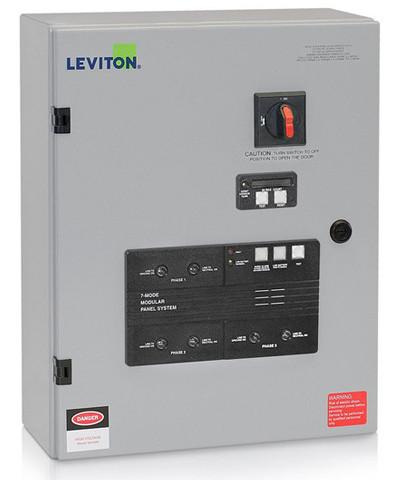 Leviton Surge Protection, 3-Phase WYE Surge Panel, 7-Mode, Type 2 Panel Mounted, 277/480VAC