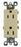 Leviton Electrical Outlet, Decora Duplex Receptacle with Quickwire & Self-Grounding - Ivory