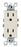 Leviton Electrical Outlet, Decora Duplex Receptacle, Quickwire Push-In & Side Wired - Light Almond