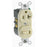 Leviton 20 Amp Duplex Combination Switch, Ivory      