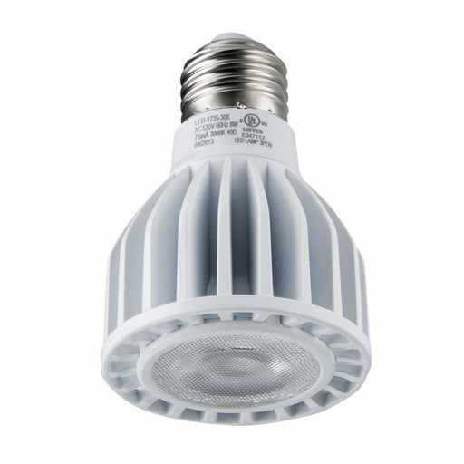 Light Efficient Design LED-1735-30K PAR20 LED Bulb, Medium Flood, 120V, 8W (35W Equiv.) - Dimmable - 3000K - 550 Lm.