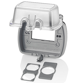 Leviton Electrical Box, Decora Rain Tight "While-in-Use" Weather Resistant GFCI Cover - Horizontal Mount