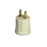 Leviton Outlet to Lampholder, Ivory        