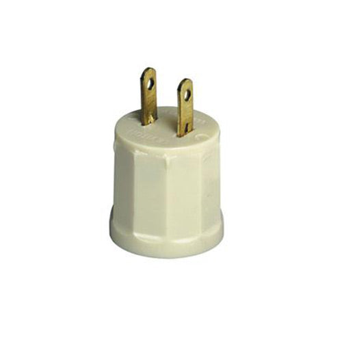 Leviton Outlet to Lampholder, Ivory        