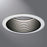 Halo Recessed Lighting Trim, 6" Straight-Side Metal Baffle, 2-White Rings Narrow & Wide - Black