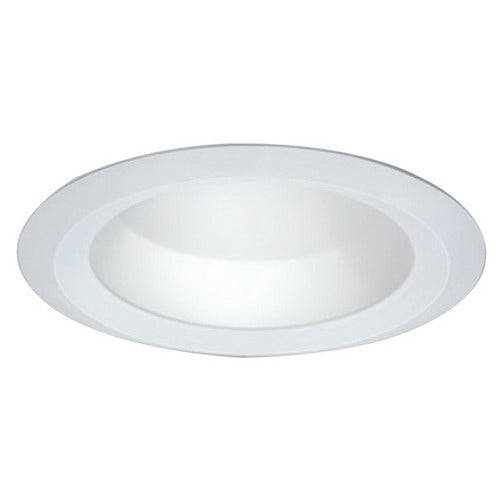 Halo Recessed Lighting Trim, 6" Shallow Full Cone Reflector, Self-Flange Ring - White