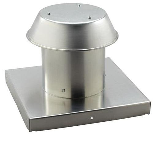 Broan Roof Cap, Curb Mount Flat Roof for up to 12" Round Ducts - Aluminum