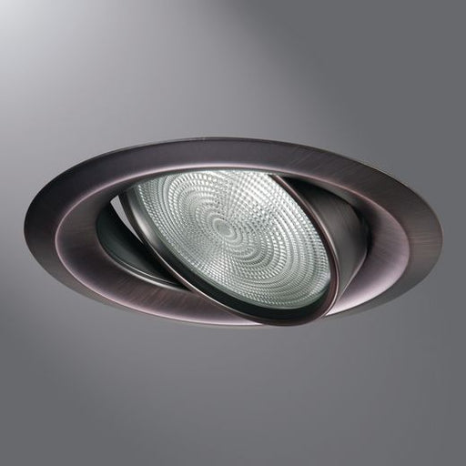 Halo Recessed Lighting Trim, 6" Adjustable Gimbal, Trim Ring - 25-Degree Tilt - Tuscan Bronze