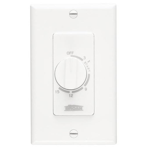 Broan Timer, 20/10A 120/240V 15 Minute Time Control - White