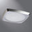 Halo Recessed Lighting Trim, 6" Squircle Frost Glass Lens, Metal Ring, Showerlight - Aluminum Haze