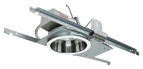 Halo Recessed Lighting Trim, Reflector, 6" Horizontal, Lens, Prismatic Glass Specular Clear, White Flange