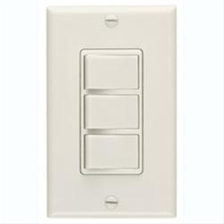 Broan Combo Switch, 20A 120V 3-Function 1-Gang Control - Ivory