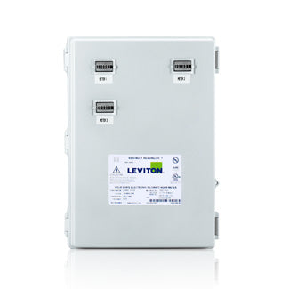 Leviton Electric Submeter, Medium Mini Meter MMU, 3 Dual Element Meters, 120/240V, 1P/3W