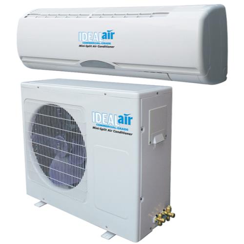 Ideal Air 700500 Ideal-Air Ductless Air Conditioning, 15 SEER Mini Split Heat Pump - 12,000 BTU