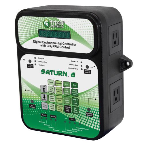 Titan Controls 702852 Saturn 6 - Digital Environmental Controller with CO2 PPM Control
