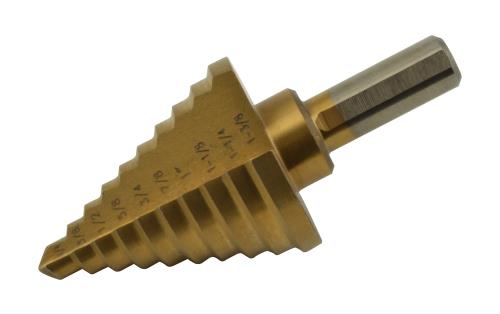 Duralastics 707202 Conical Step Drill Bit - 1/4 in to 1-3/8 in