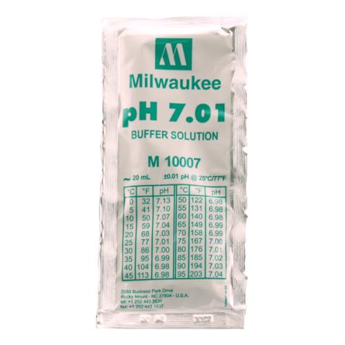 Milwaukee M10007B Calibration Solution, 20 ml packet 7.01  (716306)