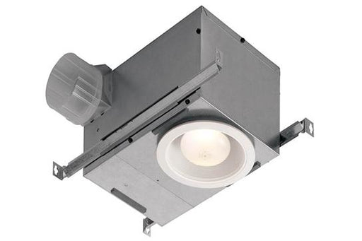 Nutone Quiet Bathroom Fan, 70 CFM for 4" Ducts Recessed w/LED Light - White