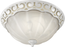 Broan Bathroom Fan, 80 CFM for 4" Ducts w/Incandescent Light (Not Included) & White Alabaster Glass - White