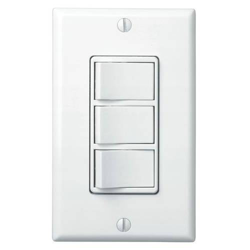 Nutone Light Switch, Four-Function Control - White