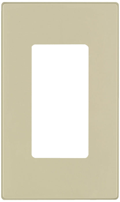 Leviton Electrical Wall Plate, Decora Screwless, 1-Gang - Ivory