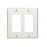 Leviton Decora/GFCI Wall Plate, 2-Gang, Nylon, White, Standard      