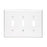Leviton Toggle Wall Plate, 3-Gang, Thermoset, White, Midway      