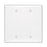 Leviton Blank Wall Plate, 2-Gang, Thermoset, White, Midway      