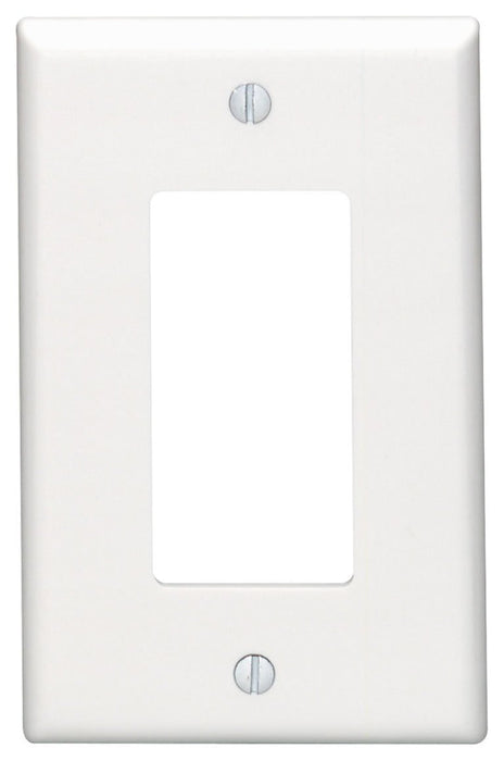 Leviton Electrical Wall Plate, Midway Size Decora, 1-Gang - White
