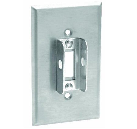 Leviton 1-Gang Lockout Wall Plate, Stainless Steel, Standard Size     