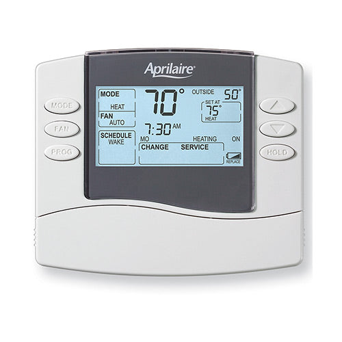 Aprilaire Thermostat, Programmable Dual Powered Universal Thermostat - 2-Heat/1-Cool