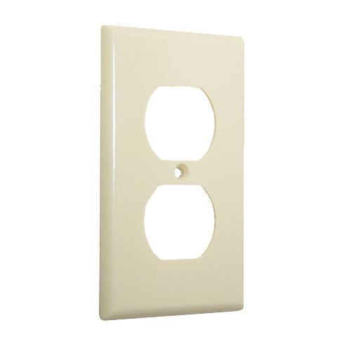 Leviton Electrical Wall Plate, Duplex Receptacle, 1-Gang - Ivory