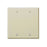 Leviton Electrical Wall Plate, Blank, 2-Gang - Ivory