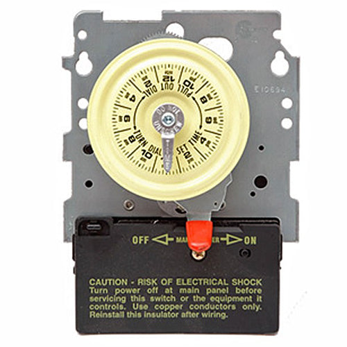 Intermatic Timer, 220V Mechanical 24 Hour Timer Mechanism Switch