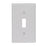 Leviton Electrical Wall Plate, Toggle Switch, 1-Gang - Gray