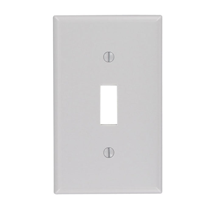 Leviton Electrical Wall Plate, Toggle Switch, 1-Gang - Gray