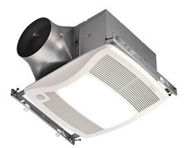 Nutone Bathroom Fan, 110 CFM Multi Speed ULTRA GREEN Series w/Motion Sensing & Light - for 6" Duct