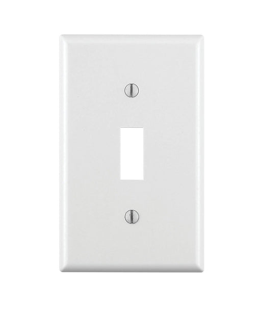 Leviton Electrical Wall Plate, Toggle Switch, 1-Gang - White