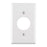 Leviton Electrical Wall Plate, 1.406 Inch Hole Receptacle, 1-Gang -White