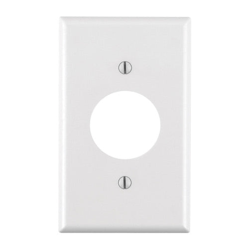 Leviton Electrical Wall Plate, 1.406 Inch Hole Receptacle, 1-Gang -White