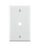 Leviton Electrical Wall Plate, 0.406 Inch Hole Telephone/Cable, 1-Gang - White