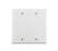 Leviton Electrical Wall Plate, Blank, 2-Gang - White