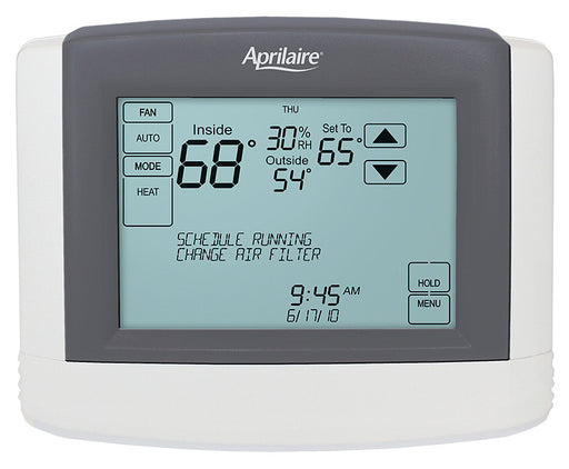 Aprilaire Touchscreen Thermostat, Programmable, HVAC Control