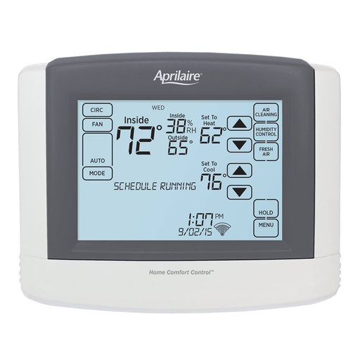 Aprilaire Thermostat, Wi-Fi Automation IAQ Thermostat w/LCD Touchscreen