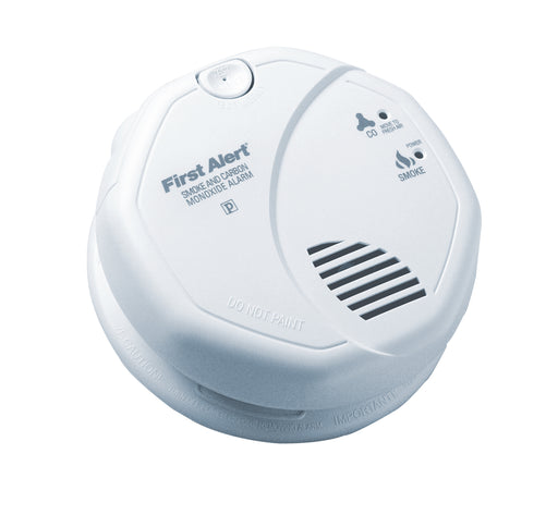 BRK Smoke & Carbon Monoxide Alarm, Photoelectric Hardwired w/ Battery Backup